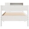 vidaXL Lit biblioth&egrave;que sans matelas blanc 75x190cm bois de pin massif