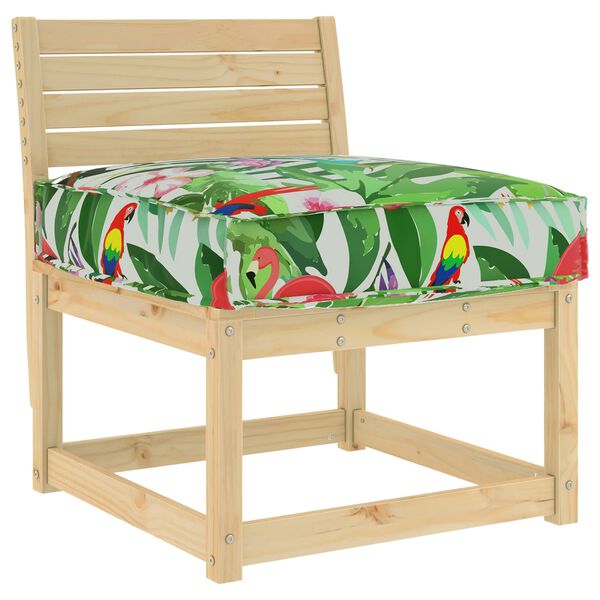 vidaXL Coussin Floral Multicolore 60 x 60 x 12 cm Tissu Oxford