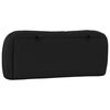 vidaXL Coussin de t&ecirc;te de lit Hvar noir 100 cm similicuir