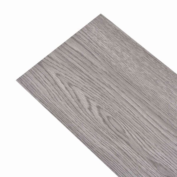 vidaXL Planches de sol 18 pcs Gris fonc&eacute; 2,51 m&sup2; PVC