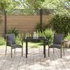vidaXL Ensemble de salle à manger pour jardin 3 pcs Gris polyrotin