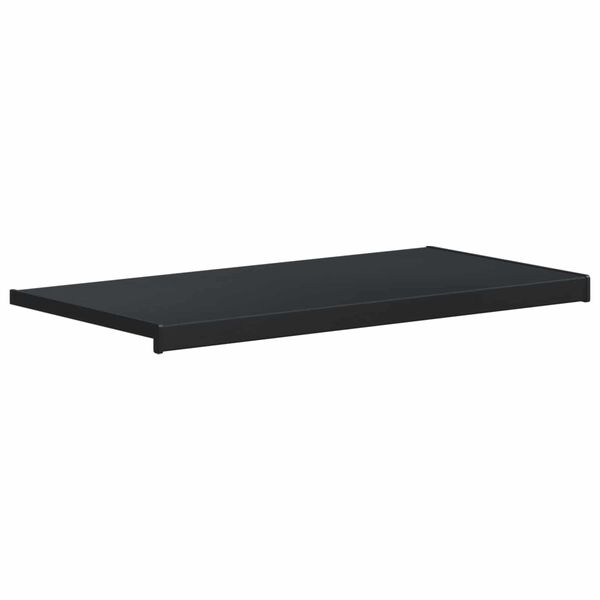 vidaXL Appui de fen&ecirc;tre Anthracite avec grain de bois PVC