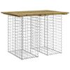 vidaXL Table de jardin Gabion Design 100x70x72 cm Bois de pin impr&eacute;gn&eacute;