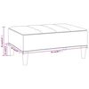 vidaXL Tabouret Taupe Tissu en microfibre