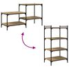 vidaXL &Eacute;tag&egrave;re &agrave; livres 4 pcs Marron 60 x 40 x 1,5 cm