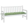 vidaXL Coussin de banc de jardin motif de feuilles 150x50x7 cm