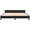 vidaXL Cadre de lit sans matelas noir velours