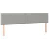 vidaXL Sommier &agrave; lattes de lit avec matelas Gris clair 180x200cm Tissu