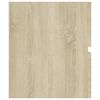 vidaXL Armoire d'&eacute;vier et lavabo int&eacute;gr&eacute; Ch&ecirc;ne sonoma Bois ing&eacute;nierie