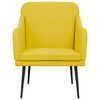vidaXL Fauteuil Jaune clair 63x76x80 cm Tissu