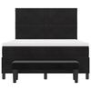vidaXL Lit &agrave; ressorts avec matelas Noir 140 x 190 cm Velours