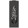vidaXL Lumi&egrave;re de chemin LED solaire 2 pcs Noir Acier lamin&eacute; &agrave; froid