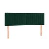 vidaXL Sommier &agrave; lattes de lit et matelas Vert fonc&eacute; 140x190cm Velours