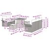 vidaXL Ensemble de canap&eacute; de jardin 8 pcs Beige et Gris clair