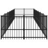 vidaXL Chenil d'ext&eacute;rieur pour chiens Acier 13,14 m&sup2;