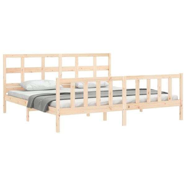 vidaXL Cadre de lit sans matelas bois massif de pin