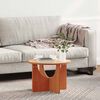 vidaXL Table basse Brun cire 50 x 50 x 35 cm Bois massif en pin