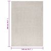 vidaXL Tapis shaggy &agrave; poils longs Cr&egrave;me 140x200 cm