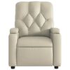 vidaXL Fauteuil inclinable de massage Cr&egrave;me Similicuir