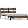 vidaXL Cadre de lit sans matelas avec t&ecirc;te de lit 140x200 cm
