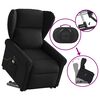 vidaXL Fauteuil inclinable de massage &eacute;lectrique Noir Tissu