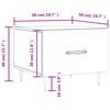 vidaXL Tables basses 2 pcs noir 50x50x40 cm bois d'ing&eacute;nierie