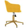 vidaXL Chaises pivotantes &agrave; manger lot de 2 Jaune Velours