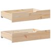 vidaXL Lit de jour avec gigogne et tiroirs sans matelas 90x200 cm
