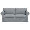 vidaXL Canap&eacute; 140cm Gris clair M&eacute;tал