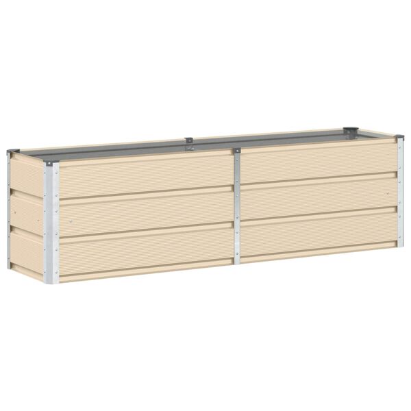 vidaXL Jardini&egrave;re Ivoire 160 x 40 x 45 cm Acier