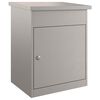 vidaXL Bo&icirc;te de d&eacute;p&ocirc;t de colis Rouill&eacute; 47,5 x 38 x 59 cm Acier patin&eacute;