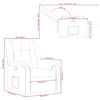 vidaXL Fauteuil inclinable Rouge bordeaux Tissu