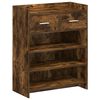 vidaXL Cabinet &agrave; chaussures avec tiroir Ch&ecirc;ne fum&eacute; 73,5 x 36 x 92 cm