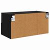 vidaXL Meubles TV muraux 2 pcs Ch&ecirc;ne noir 60 x 30 x 30 cm