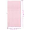 vidaXL Serviettes de sport 2 pcs Rose 200 x 100 cm