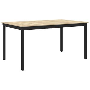 vidaXL Table de salle &agrave; manger / Table de repas M&Eacute;TAL