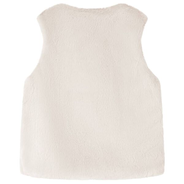 Gilet pour enfants fausse fourrure beige 104