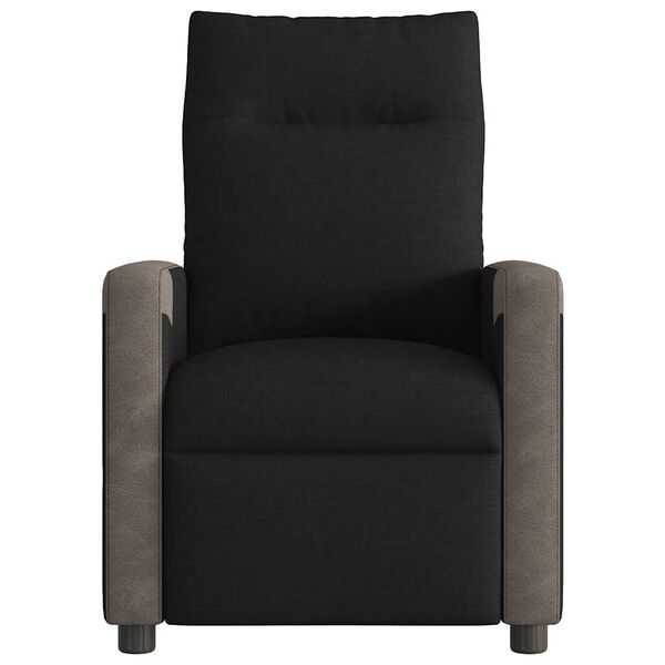 vidaXL Fauteuil inclinable &eacute;lectrique Noir Tissu