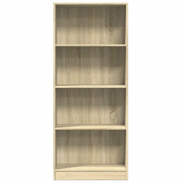 vidaXL Biblioth&egrave;que ch&ecirc;ne sonoma 60x24x143 cm bois d'ing&eacute;nierie
