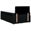vidaXL Sommier &agrave; lattes de lit avec matelas noir 120x190 cm tissu