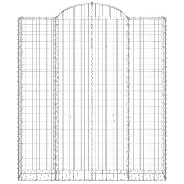 vidaXL Paniers &agrave; gabions arqu&eacute;s 8 pcs 200x50x220/240 cm Fer galvanis&eacute;