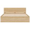 vidaXL Cadre de lit sans matelas ch&ecirc;ne sonoma 140x190 cm