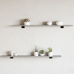 vidaXL &Eacute;tag&egrave;res murales 4 pcs sonoma gris 100x10x1,5cm bois ing&eacute;nierie
