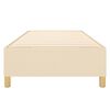 vidaXL Cadre de lit cr&egrave;me 80x200 cm tissu