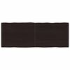 vidaXL Dessus de table bois massif trait&eacute; bordure assortie