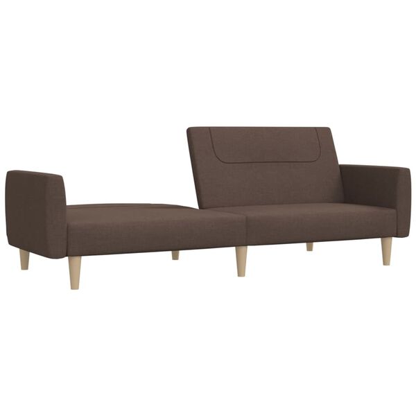 vidaXL Canap&eacute;-lit &agrave; 2 places taupe tissu