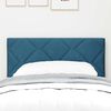 vidaXL Tête de Lit LED Géométrique Bleu foncé 80 cm Velours