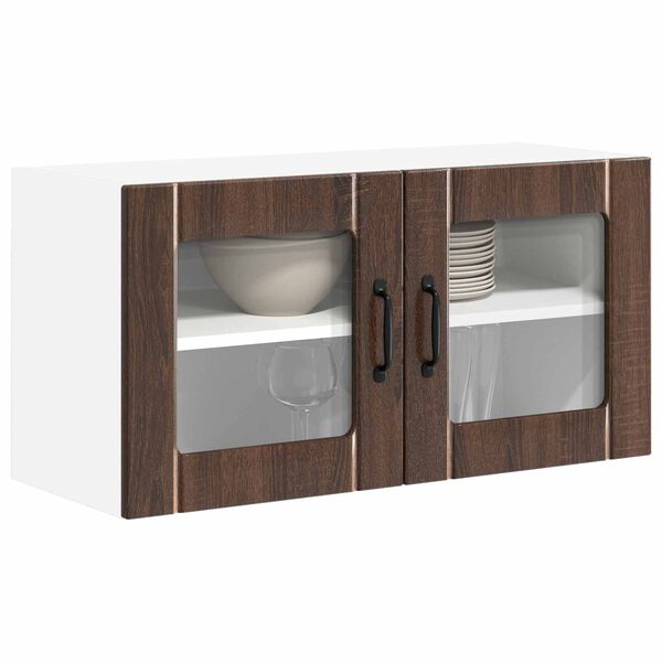 vidaXL Armoire de cuisine Ch&ecirc;ne brun 80 x 31 x 40 cm Bois d'ing&eacute;nierie