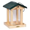 dobar Mangeoire &agrave; oiseaux avec silo bois FSC naturel et vert