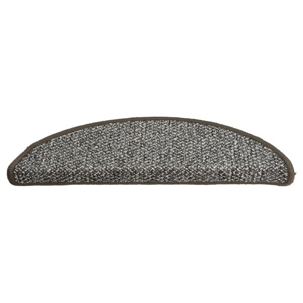vidaXL Tapis de marches d'escalier 15 pcs Anthracite 65x21x4 cm